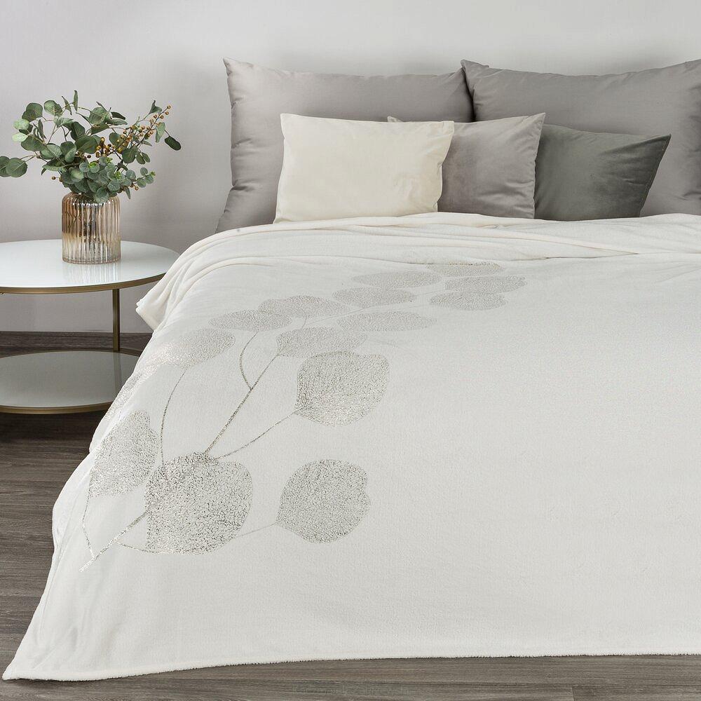 Koc narzuta GINKO2 150x200 Eurofirany biały