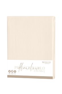 Prześcieradło flanelowe z gumką SIN 220x200 + 30 cm jasnobeżowe
