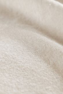 Prześcieradło flanelowe z gumką SIN 220x200 + 30 cm jasnobeżowe