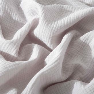 Szara Bawełniana Pościel Muślinowa 220x200