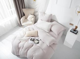 Szara Bawełniana Pościel Muślinowa 220x200