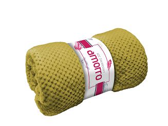 Koc żakardowy Amorro 70x160 Darymex oliwkowy