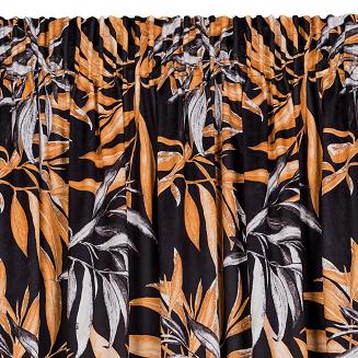 Zasłona gotowa na taśmie ZAS 140x250 Pierre Cardin Eurofirany brązowy