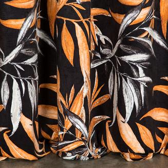 Zasłona gotowa na taśmie ZAS 140x250 Pierre Cardin Eurofirany brązowy