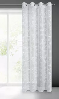Zasłona gotowa na przelotkach AMBER 140x250 Eurofirany szary