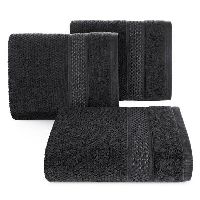 Ręcznik bawełniany DANNY 50x90 Eurofirany czarny