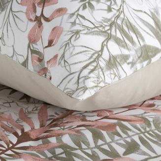 Pościel bawełniana FREESIA 140x200 Eurofirany pudrowy róż