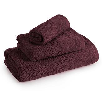 Ręcznik bawełniany LOREN 70x140 Eurofirany bordowy
