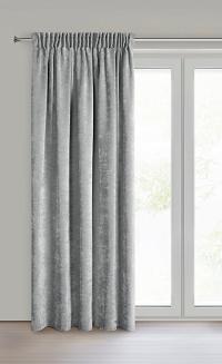 Zasłona gotowa na taśmie NILO 140x270 Eurofirany szary