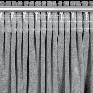 Zasłona gotowa na taśmie NILO 140x270 Eurofirany szary