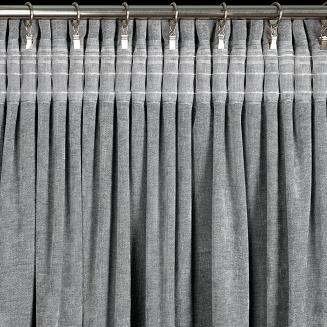 Zasłona gotowa na taśmie NILO 140x270 Eurofirany szary