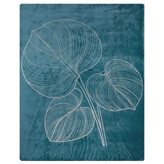 Koc narzuta BLANCA 150x200 Eurofirany turkusowy/złoty