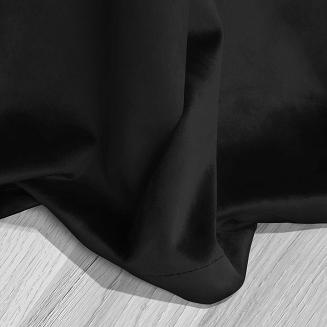 Czarna Zasłona Welurowa Z Kryształkami Na Taśmie 140x270 Shiny