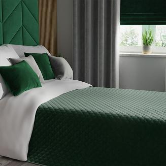 Poszewka dekoracyjna VELVI 40x40 jednobarwna welwetowa butelkowa