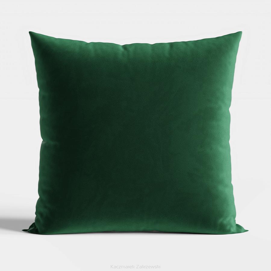 Poszewka dekoracyjna VELVI 40x40 jednobarwna welwetowa butelkowa