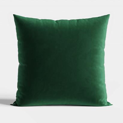 Poszewka dekoracyjna VELVI 40x40 jednobarwna welwetowa butelkowa