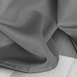 Grafitowa Zasłona Do Kuchni Na Taśmie 140x175 VIVA