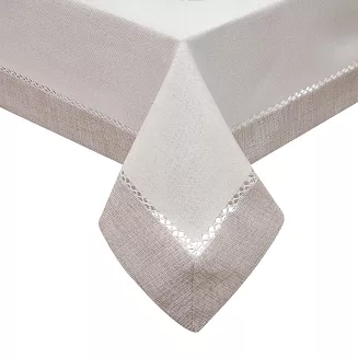 Obrus dekoracyjny EMMA 140x200 Eurofirany biały/srebrny