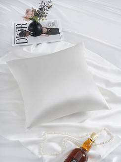 Jedwabna Poszewka 50x70 Biała