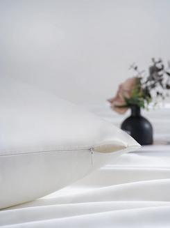 Jedwabna Poszewka 50x70 Biała