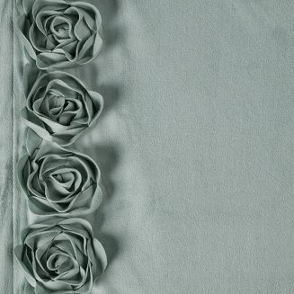 Zasłona gotowa na taśmie ROSES 140x270 Eva Minge Eurofirany miętowy