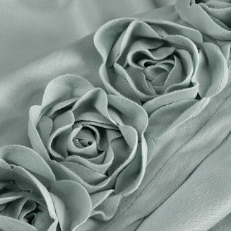 Zasłona gotowa na taśmie ROSES 140x270 Eva Minge Eurofirany miętowy