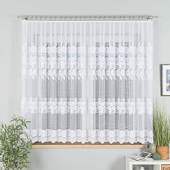 Firanka żakardowa gotowa na żabki OKSANA 400x160 biała