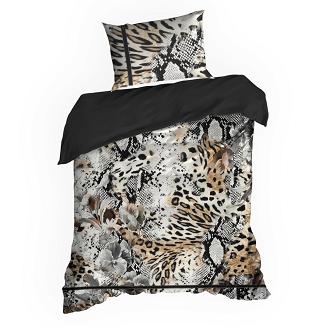 Pościel satynowa EVA 140x200 Eva Minge Eurofirany jasnobrązowy