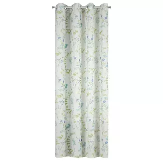 Zasłona gotowa na przelotkach MIA 140x250 Design91 biały/niebieski