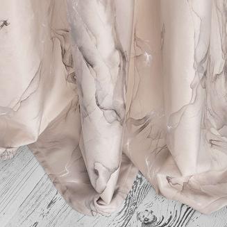 Jasny Beż Zasłona Welurowa Na Taśmie 140x270 Marmy