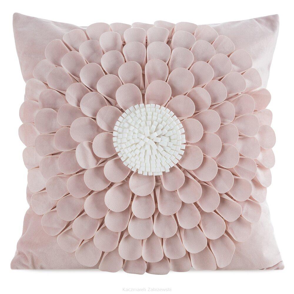 Poszewka dekoracyjna FLORES 45x45 Eurofirany pudrowy