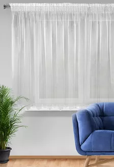 Firana gotowa na taśmie ELIZA 300x145 Eurofirany biały