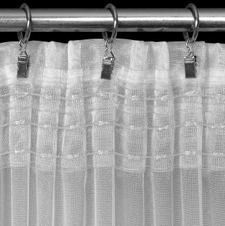 Firana gotowa na taśmie ELIZA 300x145 Eurofirany biały