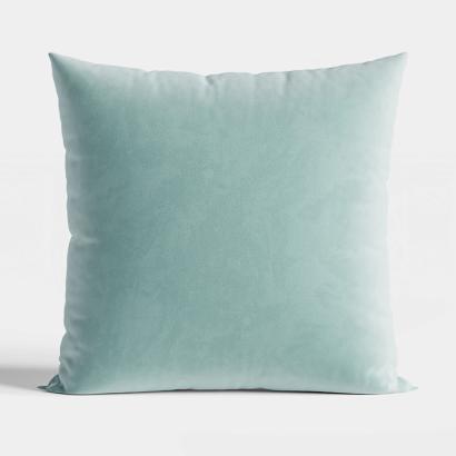 Poszewka dekoracyjna VELVI 40x40 jednobarwna welwetowa miętowa