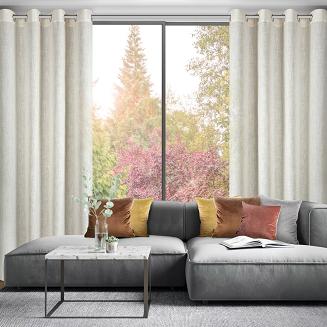 Zasłona gotowa na taśmie ELINA 140x250 Eurofirany naturalny