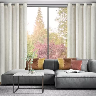 Zasłona gotowa na taśmie ELINA 140x250 Eurofirany naturalny