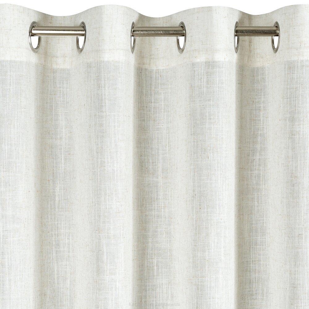 Zasłona gotowa na taśmie ELINA 140x250 Eurofirany naturalny