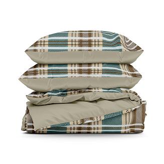 Pościel satynowa SPRING 140x200 Eurofirany jasnobrązowy