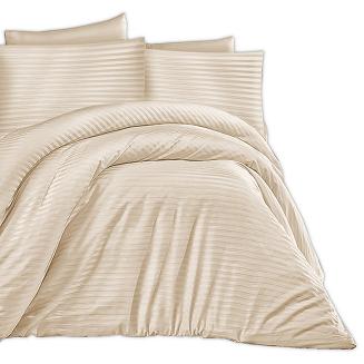 Pościel satyna bawełniana adamaszek 200x220 cappuccino