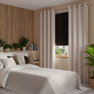 Narzuta dekoracyjna VELVI 170x210 pikowana w geometryczny wzór ciepły jasny szary