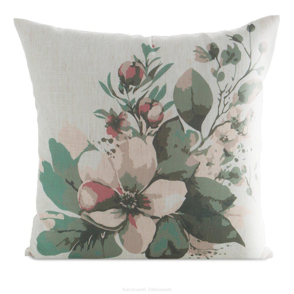 Poszewka dekoracyjna LEN 45x45 Eurofirany biały