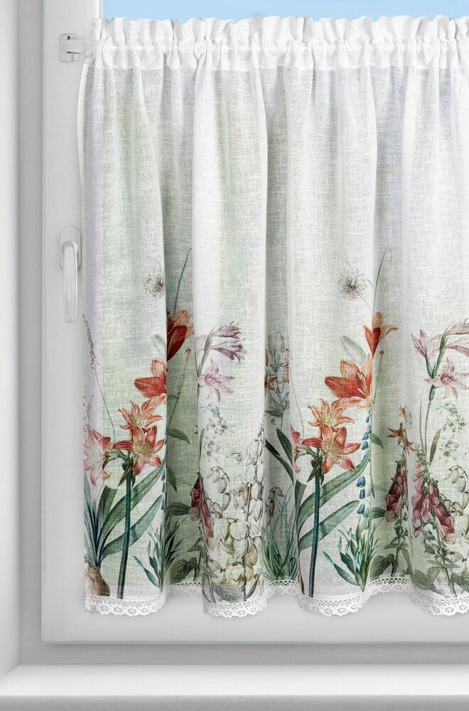 Firana gotowa na taśmie NEMEZJA 150x90 Eurofirany biały