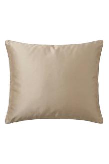 Poszewka bambusowa 50x60 ciemnobeżowa z białą bizą