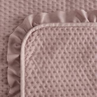 Narzuta dekoracyjna FALBANKA 210x170 pudrowy