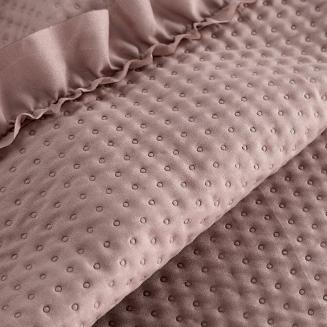 Narzuta dekoracyjna FALBANKA 210x170 pudrowy