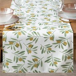 Obrus dekoracyjny ERIN 40x140 Eurofirany biały