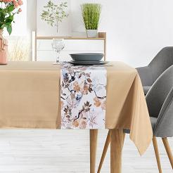 Obrus dekoracyjny ANITA 140x260 Eurofirany beżowy