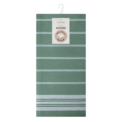 Komplet ścierek kuchennych 2 szt. 50x70 RUBI Eurofirany zielony w pasy