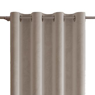 Zasłona gotowa na przelotkach VELVI 140x240 ciepły jasnoszary