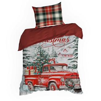 Komplet pościeli świąteczny POS 160x200 Eurofirany czerwony